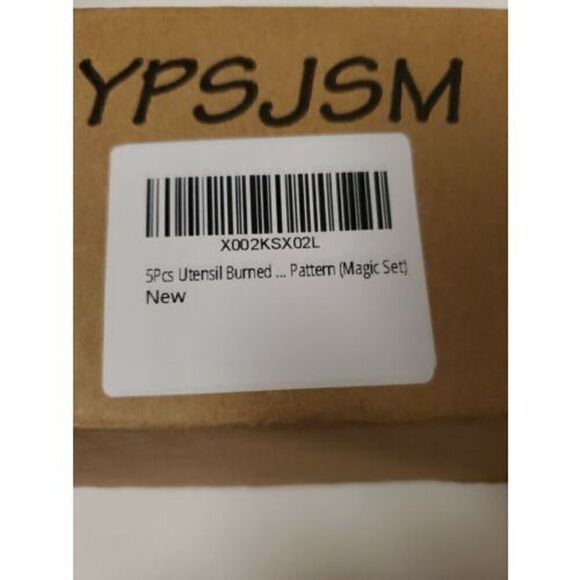 5 PCS Bamboo Spoons Cooking Serving Utensils Set -Magic Pattern Burned  Design - Picture 8 of 8